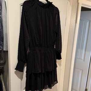 Mud Pie Black Long Sleeve Dress